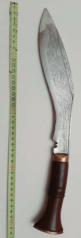 ** 1950s Nepalese `Gorkha Army` Large Kukri w/ Scabbard (43cm) [ Military Marked].**