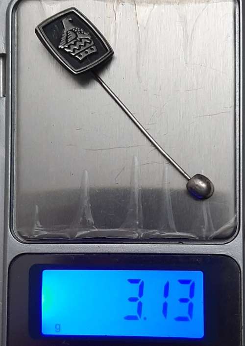 ** Rhodesian .925 Silver Tie / Lapel Pin with Zimbabwe Bird (3.13 g).**