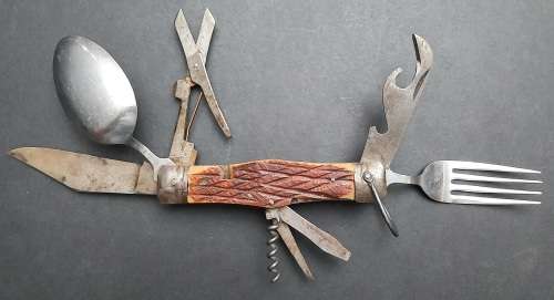** 1950s Japanese Export Military/ Scout Multi-Tool Pocket Knife ( 8 Function).**