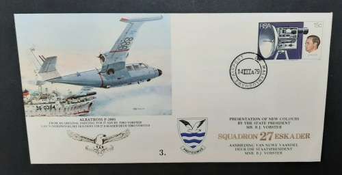 ** South African Air Force : 27 Squadron New Colours FDC w/ Insert Card (3673/10 000).**