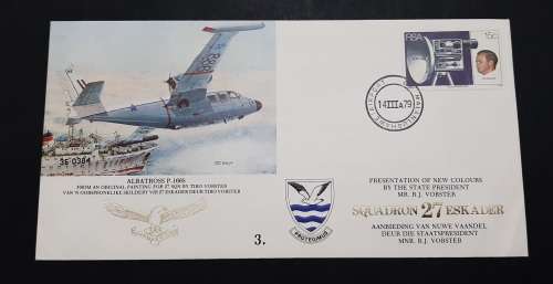 ** South African Air Force : 27 Squadron New Colours FDC w/ Insert Card (3673/10 000).**