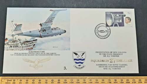** South African Air Force : 27 Squadron New Colours FDC w/ Insert Card (3673/10 000).**
