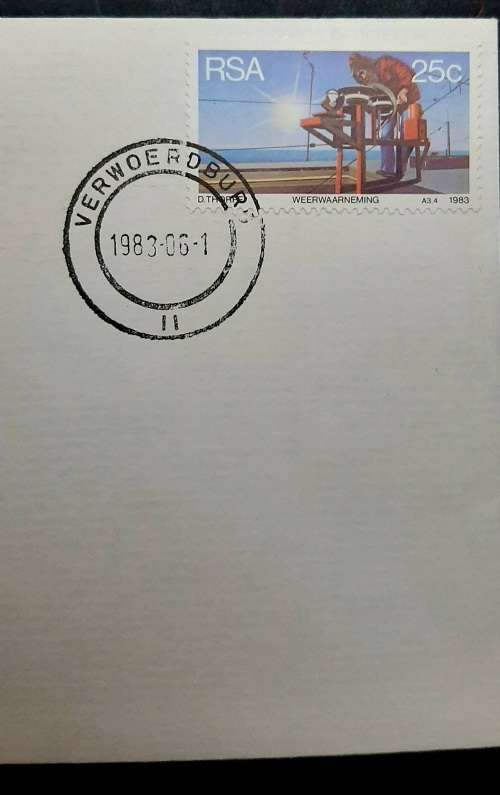 ** South African Air Force: 28 Squadron 1943-83 FDC Signed w/ Insert Card.**