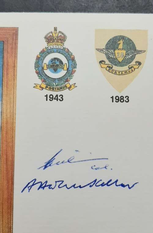 ** South African Air Force: 28 Squadron 1943-83 FDC Signed w/ Insert Card.**