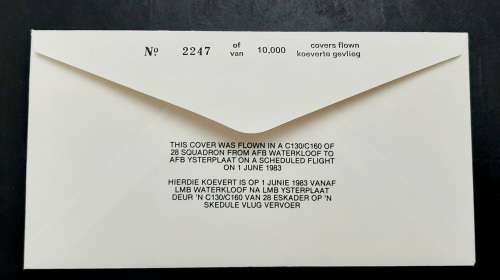 ** South African Air Force: 28 Squadron 1943-83 FDC Signed w/ Insert Card.**