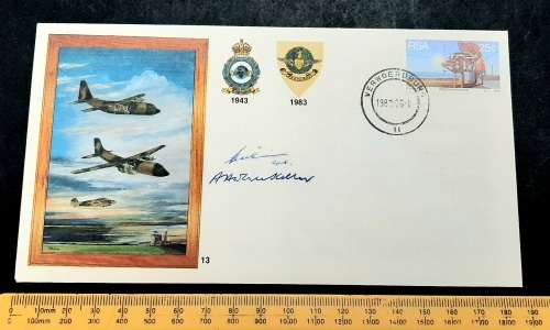 ** South African Air Force: 28 Squadron 1943-83 FDC Signed w/ Insert Card.**