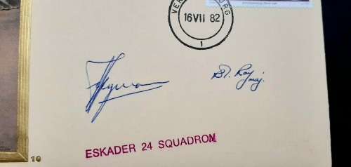 ** South African Air Force: 24 Squadron ` Boston Shuttle Service` FDC Signed w/ Insert.**