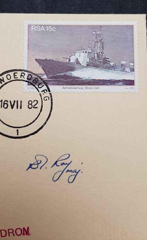 ** South African Air Force: 24 Squadron ` Boston Shuttle Service` FDC Signed w/ Insert.**