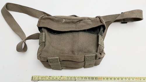 ** Border War : SADF Green Webbing Grenade/Optics Velcro Pouch w/ Sling (USED).**