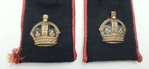 ** RARE : WW1 South African Mounted Riflemen Major`s Rank Epaulettes (x2).**