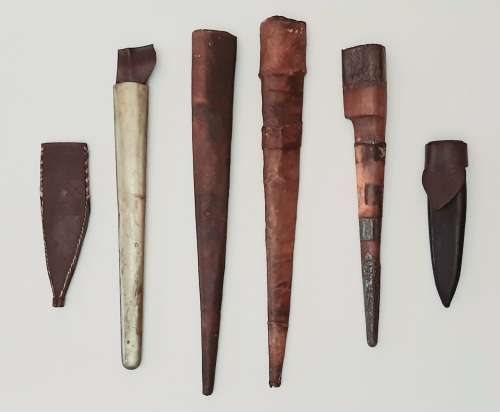 **Assorted 19th Century Indonesian Kris Dagger Scabbards (x 6).**