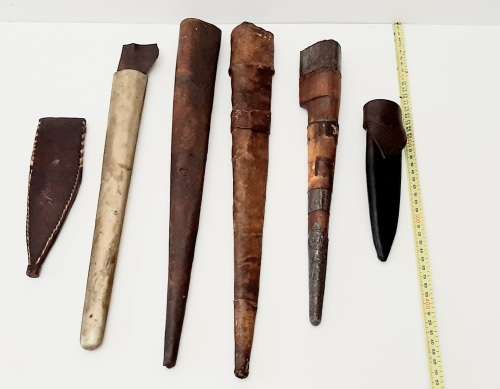 **Assorted 19th Century Indonesian Kris Dagger Scabbards (x 6).**