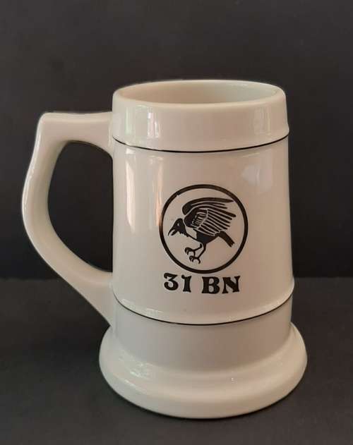 ** Border War : 31 Battalion Ceramic Regimental Tankard (Pre-1980).**