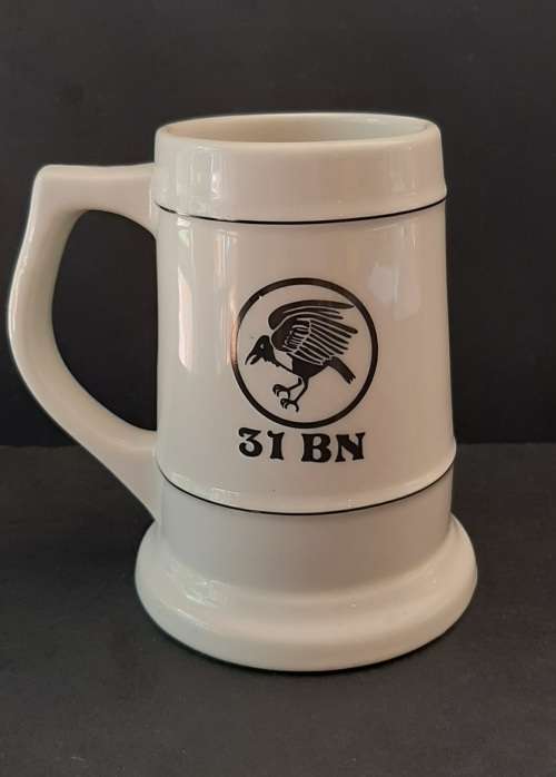 ** Border War : 31 Battalion Ceramic Regimental Tankard (Pre-1980).**