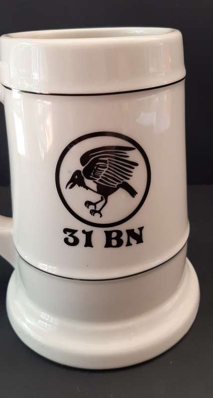 ** Border War : 31 Battalion Ceramic Regimental Tankard (Pre-1980).**