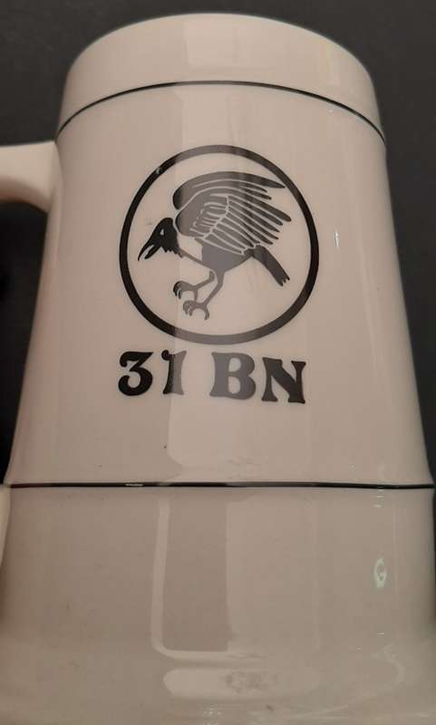 ** Border War : 31 Battalion Ceramic Regimental Tankard (Pre-1980).**