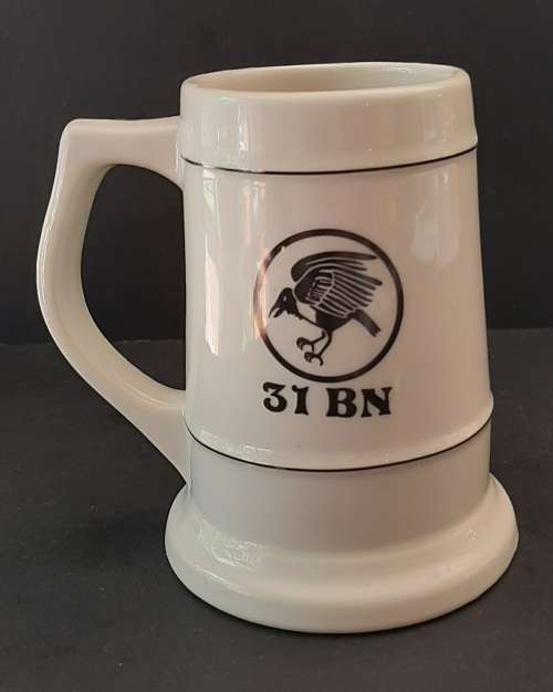 ** Border War : 31 Battalion Ceramic Regimental Tankard (Pre-1980).**