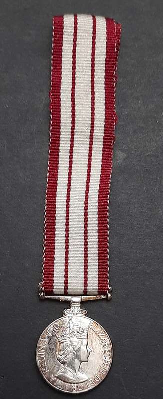 ** 1962 British Naval General Service Miniature Medal w/ Ribbon.**