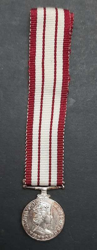 ** 1962 British Naval General Service Miniature Medal w/ Ribbon.**