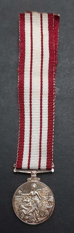 ** 1962 British Naval General Service Miniature Medal w/ Ribbon.**