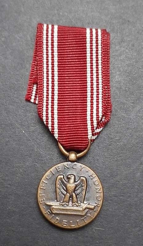 United States Army Good Conduct Miniature Medal with Ribbon