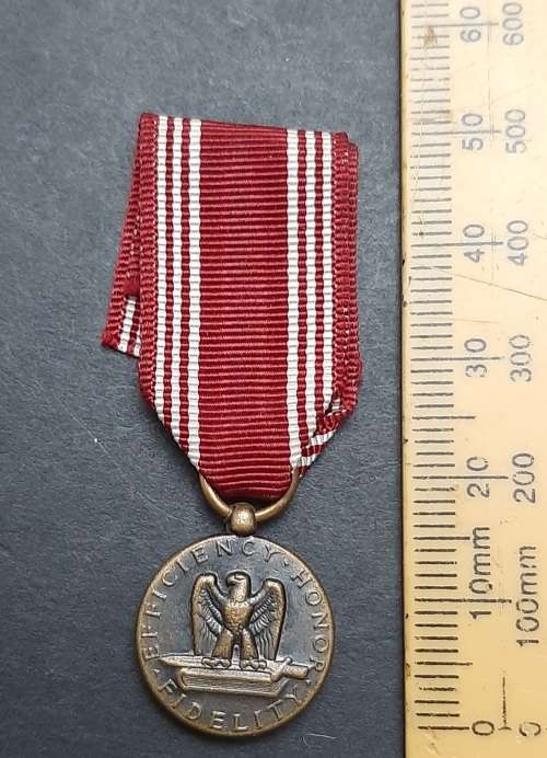 United States Army Good Conduct Miniature Medal with Ribbon