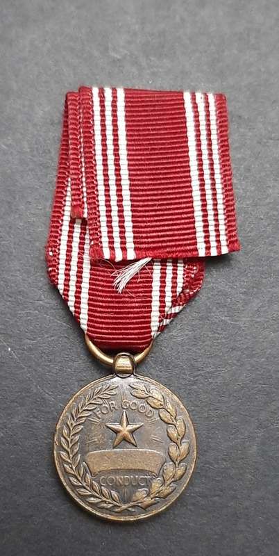 United States Army Good Conduct Miniature Medal with Ribbon