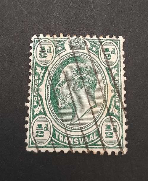** 1905 KEVII Transvaal ½d Green Stamp (USED)#1 .**