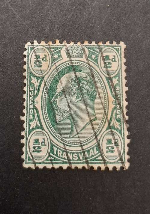 ** 1905 KEVII Transvaal ½d Green Stamp (USED)#1 .**