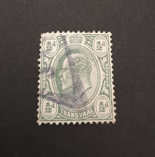 ** 1905 KEVII Transvaal ½d Green Stamp (USED)#2 .**