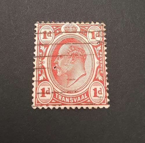 ** 1905 KEVII Transvaal 1d Red Stamp (USED)#2.**