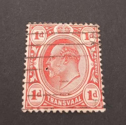** 1905 KEVII Transvaal 1d Red Stamp (USED)#2.**