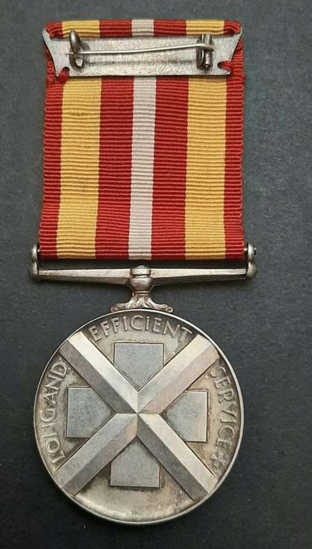 ** .925 Silver Red Cross Voluntary Medical Service Medal w/ Ribbon (45.23g).**