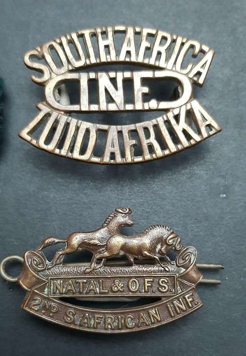 ** WW1 South African Infantry Insignia Lot (1st, 2nd and 4th Regiments).**