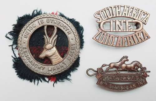 ** WW1 South African Infantry Insignia Lot (1st, 2nd and 4th Regiments).**
