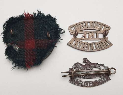** WW1 South African Infantry Insignia Lot (1st, 2nd and 4th Regiments).**