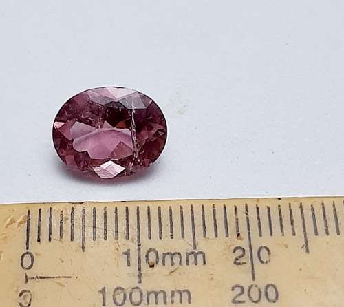 ** STUNNING:  3.45 ct  Soft Pink Oval Cut Facet Tourmaline Gemstone.**