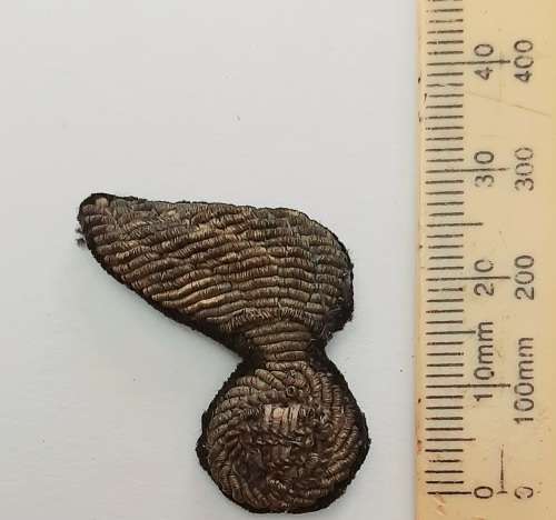 ** WW2 Italian Artillery Officer`s Bullion Insignia (x1).**