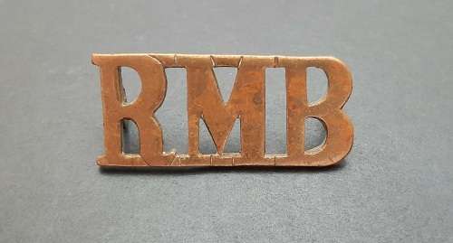 ** WW1 Royal Marines Naval Band Service Shoulder Title(Lugs Intact).**