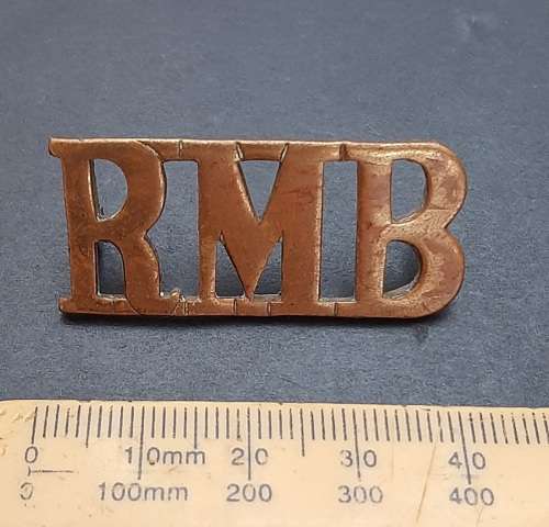 ** WW1 Royal Marines Naval Band Service Shoulder Title(Lugs Intact).**
