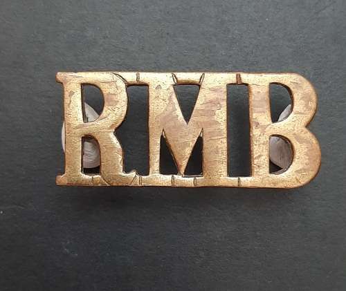 ** WW1 Royal Marines Naval Band Service Shoulder Title(Lugs Intact).**
