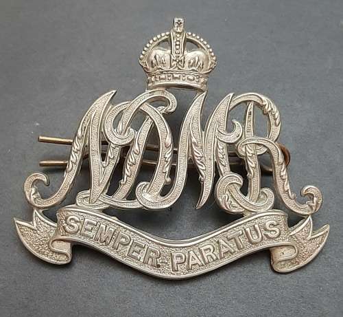 **RARE : 1902-1913  Northern District Mounted Rifles Slouch Hat Badge w/ Pin .**