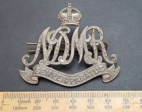 **RARE : 1902-1913  Northern District Mounted Rifles Slouch Hat Badge w/ Pin .**