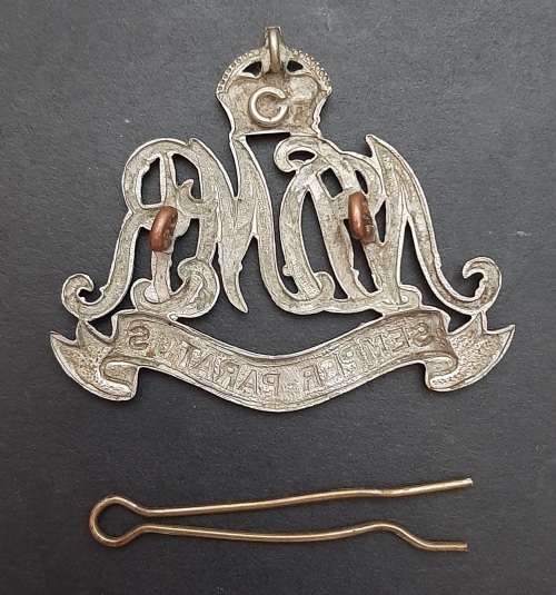 **RARE : 1902-1913  Northern District Mounted Rifles Slouch Hat Badge w/ Pin .**
