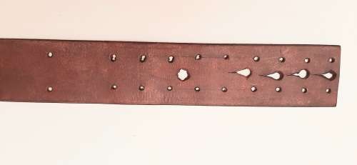Boer War British Officer's Leather Mounted Infantry Sam Browne Belt - Patt.1897