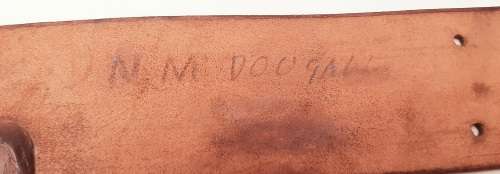 Boer War British Officer's Leather Mounted Infantry Sam Browne Belt - Patt.1897