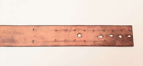 Boer War British Officer's Leather Mounted Infantry Sam Browne Belt - Patt.1897