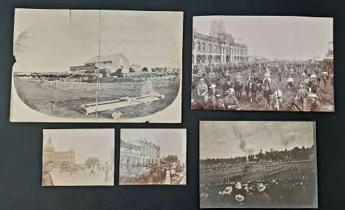 **RARE : Southern Rhodesia Volunteers Boer War Photograph Lot #1 (x5).**