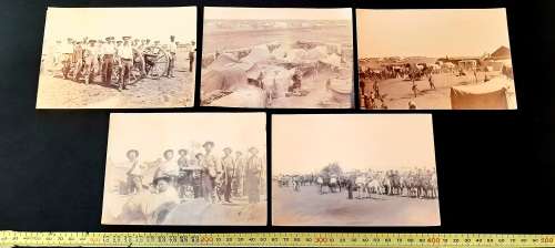 **Rhodesia : 1896 Second Matabele War & Gifford`s Horse Photograph Lot #2 (x5).**