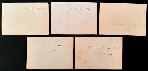**Rhodesia : 1896 Second Matabele War & Gifford`s Horse Photograph Lot #2 (x5).**